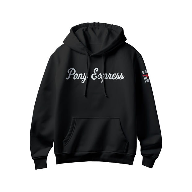 Men's 'Pony Express' Hoodie - Black