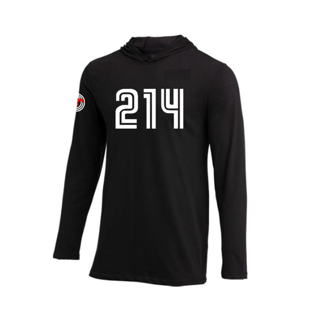 Men's 214 OG Long Sleeve Hooded Tee - Black